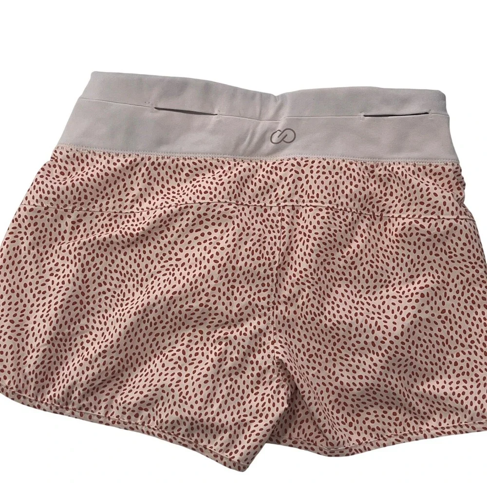 Calia Stay the Path Pink Polka Dot Athletic Sporty Shorts XS Vacation Workout